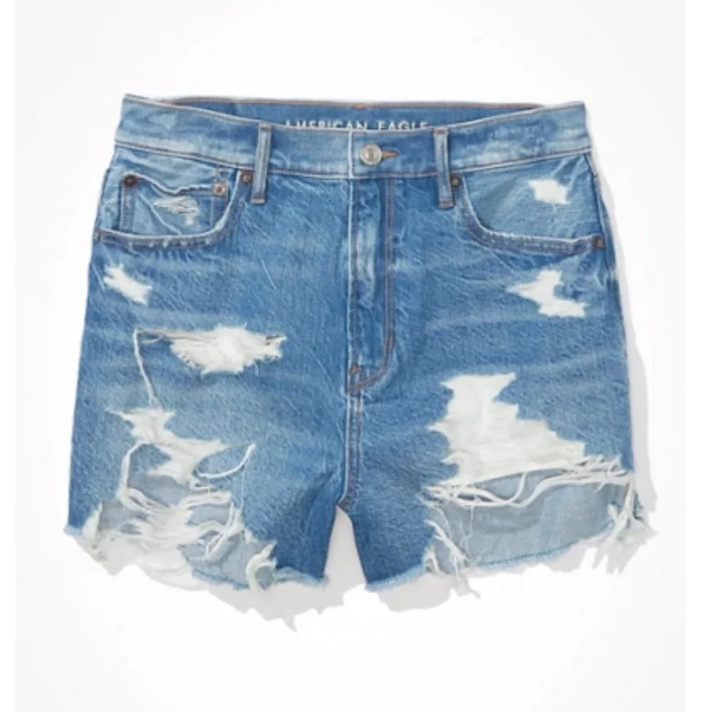 American Eagle Distressed Denim Shorts AE Denim '90s Boyfriend Short 4 AEO